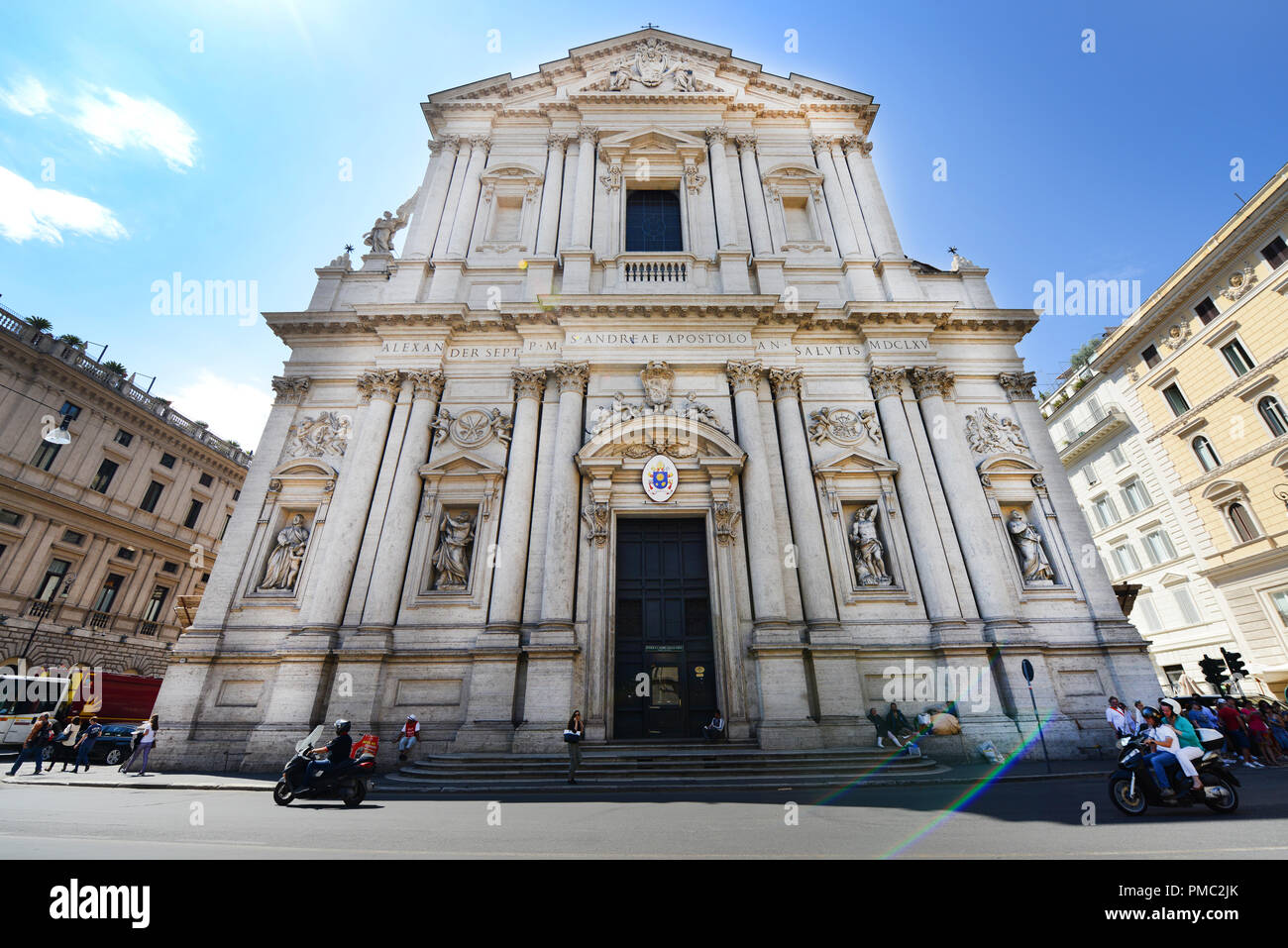 Sant'Andrea della Valle church in Rome. Stock Photo