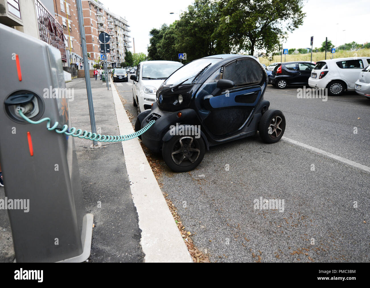 A Renault Twizy electric car charging its battery Stock Photo - Alamy