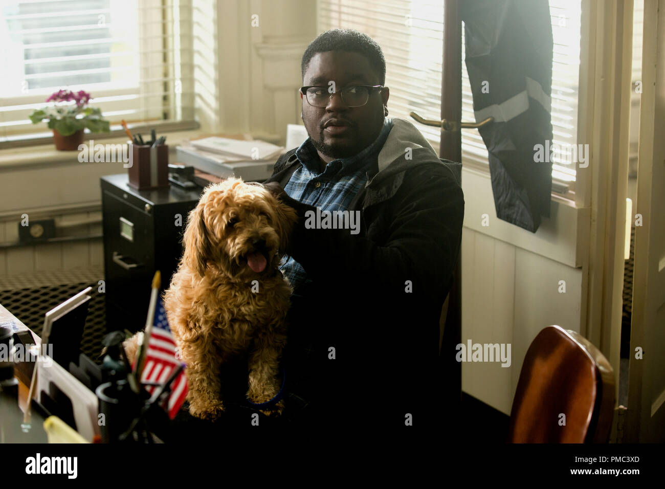 MILTON “LIL REL” HOWERY as Rod Williams in Universal Pictures' “Get Out,” a  speculative thriller from Blumhouse. When a young African-American man  visits his white girlfriend's family estate, he becomes ensnared in