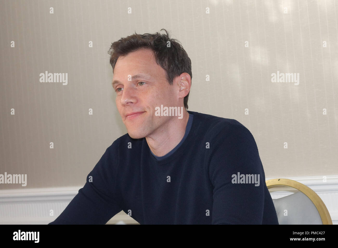 Will Gluck at 'Peter Rabbit' Press Conference held on February 2, 2018 at the Four Seasons Hotel in Beverly Hills,  California. No Tabloids. No USA sales for 30 days of origination. File Reference # 33531 004JRC  For Editorial Use Only -  All Rights Reserved Stock Photo