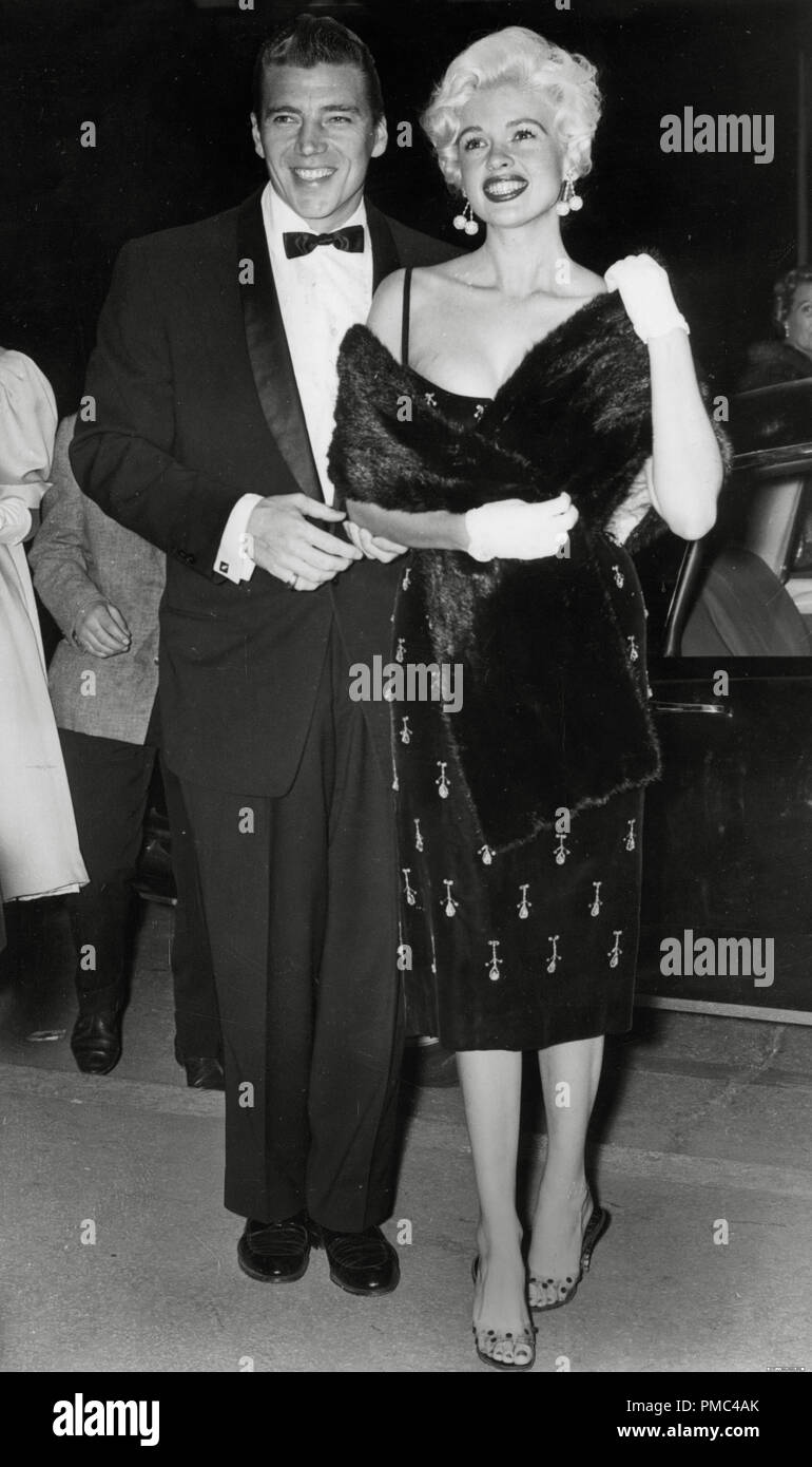 Jayne Mansfield and her husband Mickey Hargitay, circa 1958 File Reference # 33536 293THA Stock Photo