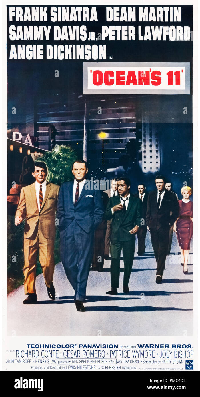 Frank Sinatra Dean Martin Ocean S 11 Warner Brothers 1960 Poster File Reference 33595 666tha Stock Photo Alamy
