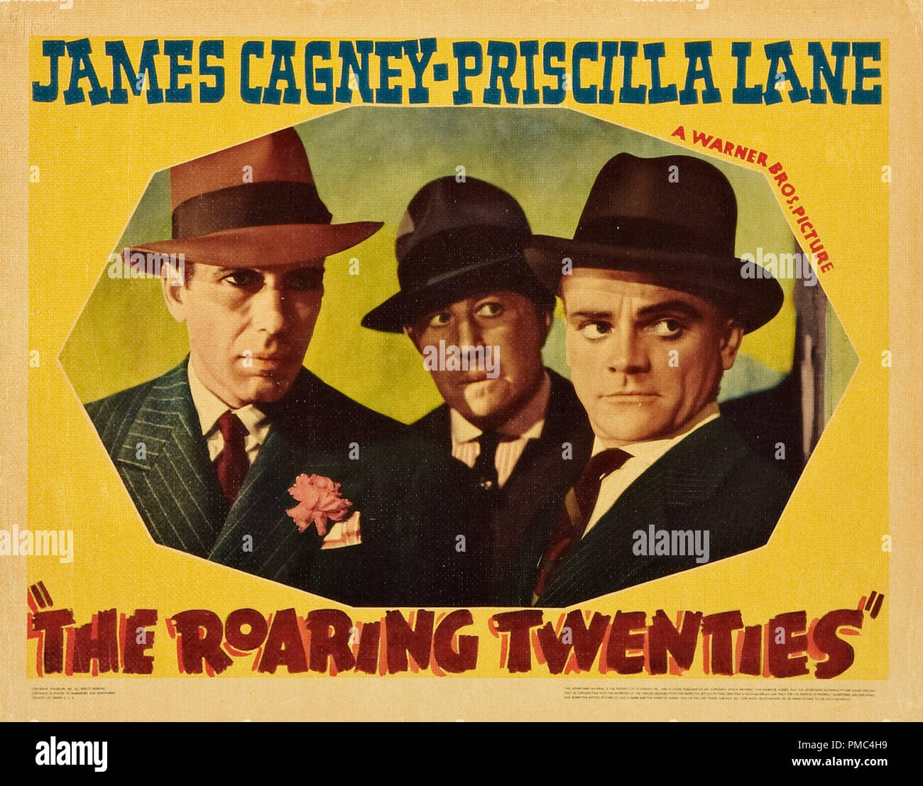 Humphrey Bogart, James Cagney,  The Roaring Twenties (Warner Brothers, 1939). Poster  File Reference # 33595 782THA Stock Photo