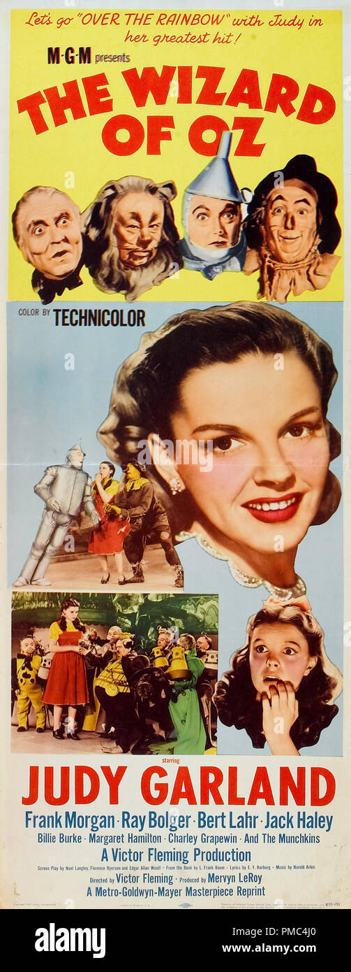 Judy Garland, The Wizard of Oz, 1939 (MGM, Re-release 1955