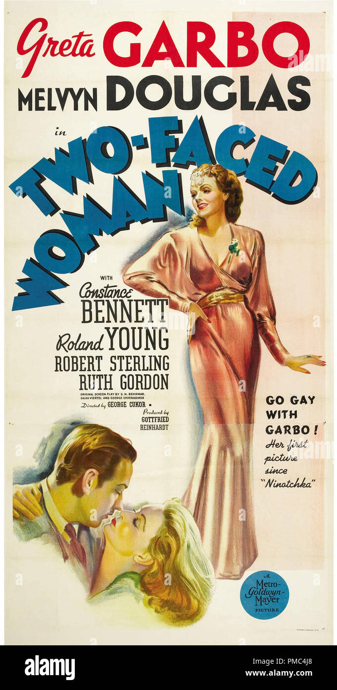 Greta Garbo,  Two-Faced Woman (MGM, 1941). Poster  File Reference # 33595 809THA Stock Photo