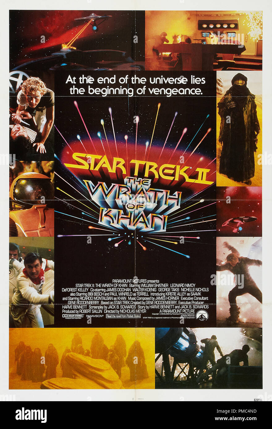 William Shatner, Ricardo Montalban,  Star Trek II: The Wrath of Khan (Paramount, 1982). Poster File Reference # 33595 895THA Stock Photo