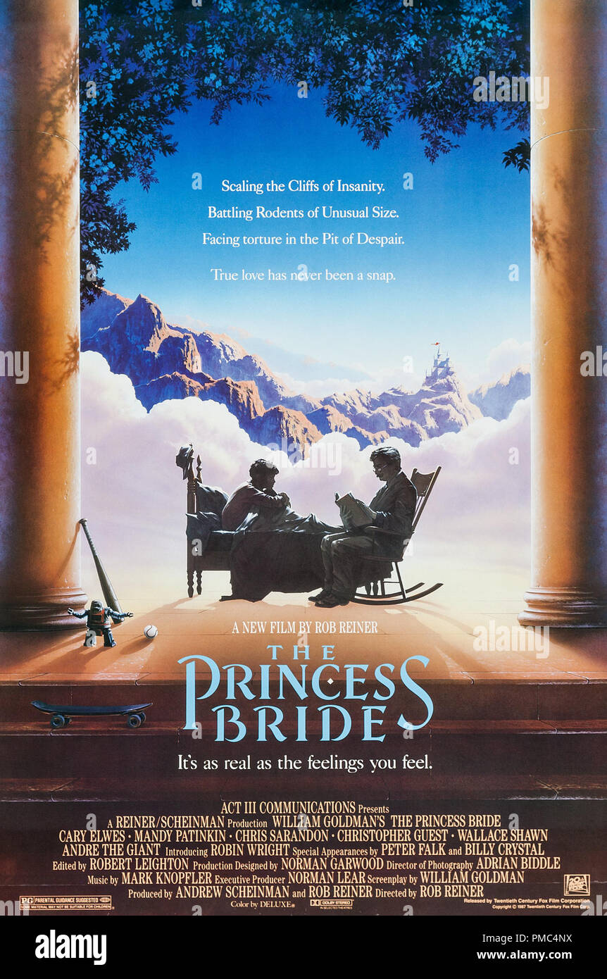 Cary Elwes, Robin Wright, Mandy Patinkin,  The Princess Bride (20th Century Fox, 1987). Poster File Reference # 33595 908THA Stock Photo