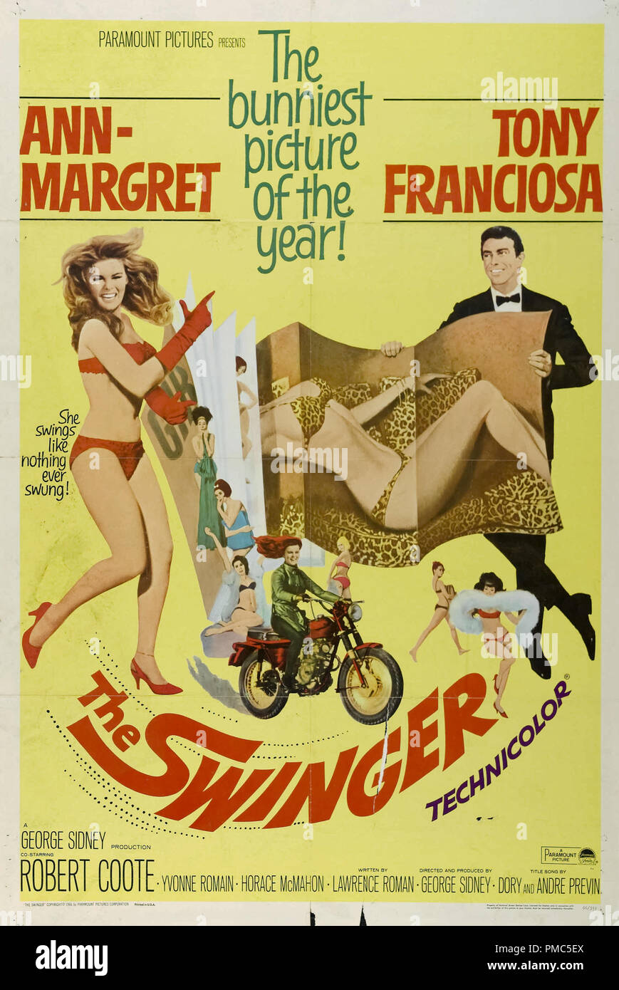 Ann-Margret, Tony Franciosa,  The Swinger (Paramount, 1966). Poster  File Reference # 33635 020THA Stock Photo