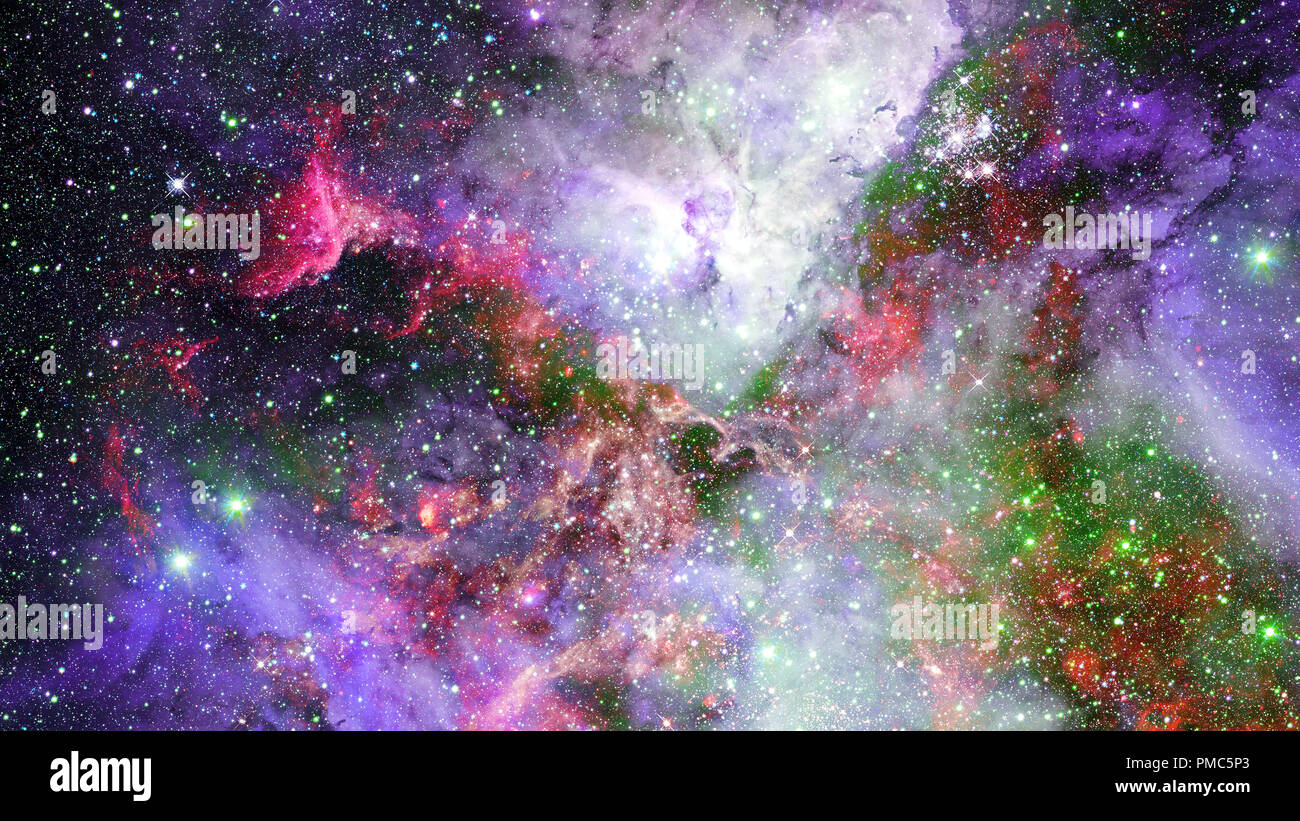 Night sky with stars and nebula. Elements of this image furnished by ...