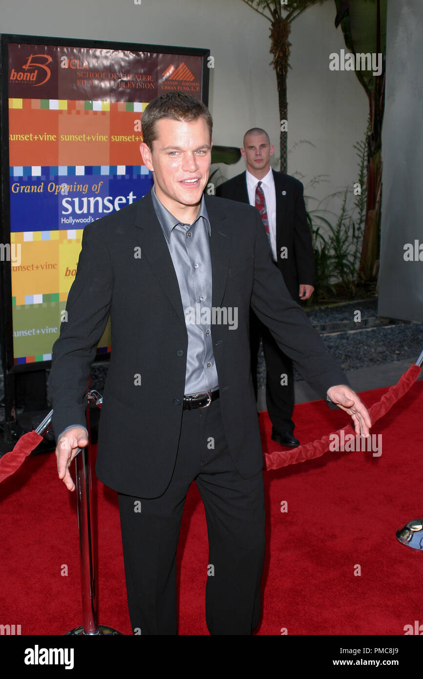 The Bourne Supremacy Premiere  7-15-2004 Matt Damon Photo by Joseph Martinez / PictureLux  File Reference # 21900 0004-picturelux  For Editorial Use Only - All Rights Reserved Stock Photo