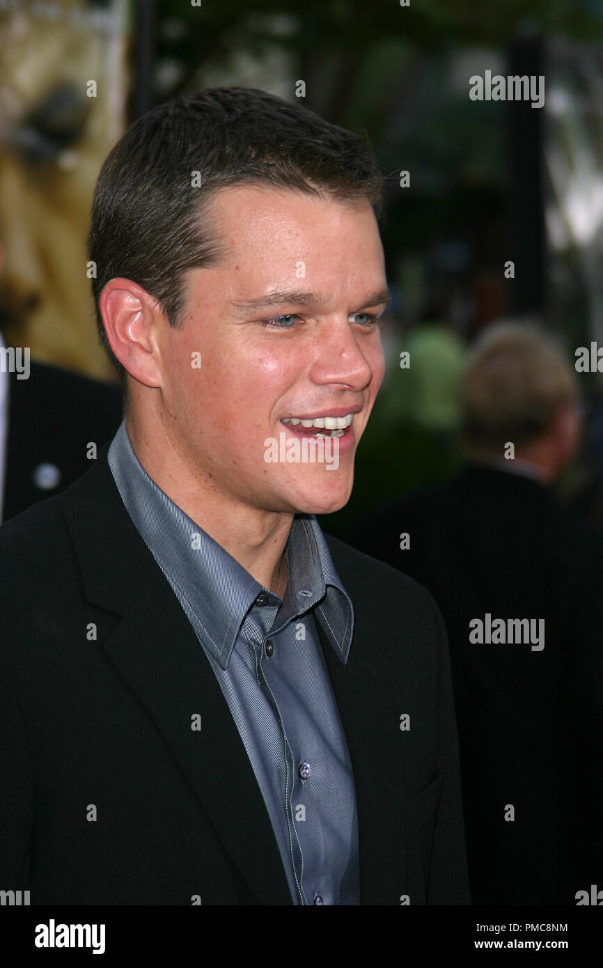 The Bourne Supremacy Premiere  7-15-2004 Matt Damon Photo by Joseph Martinez / PictureLux  File Reference # 21900 0098-picturelux  For Editorial Use Only - All Rights Reserved Stock Photo