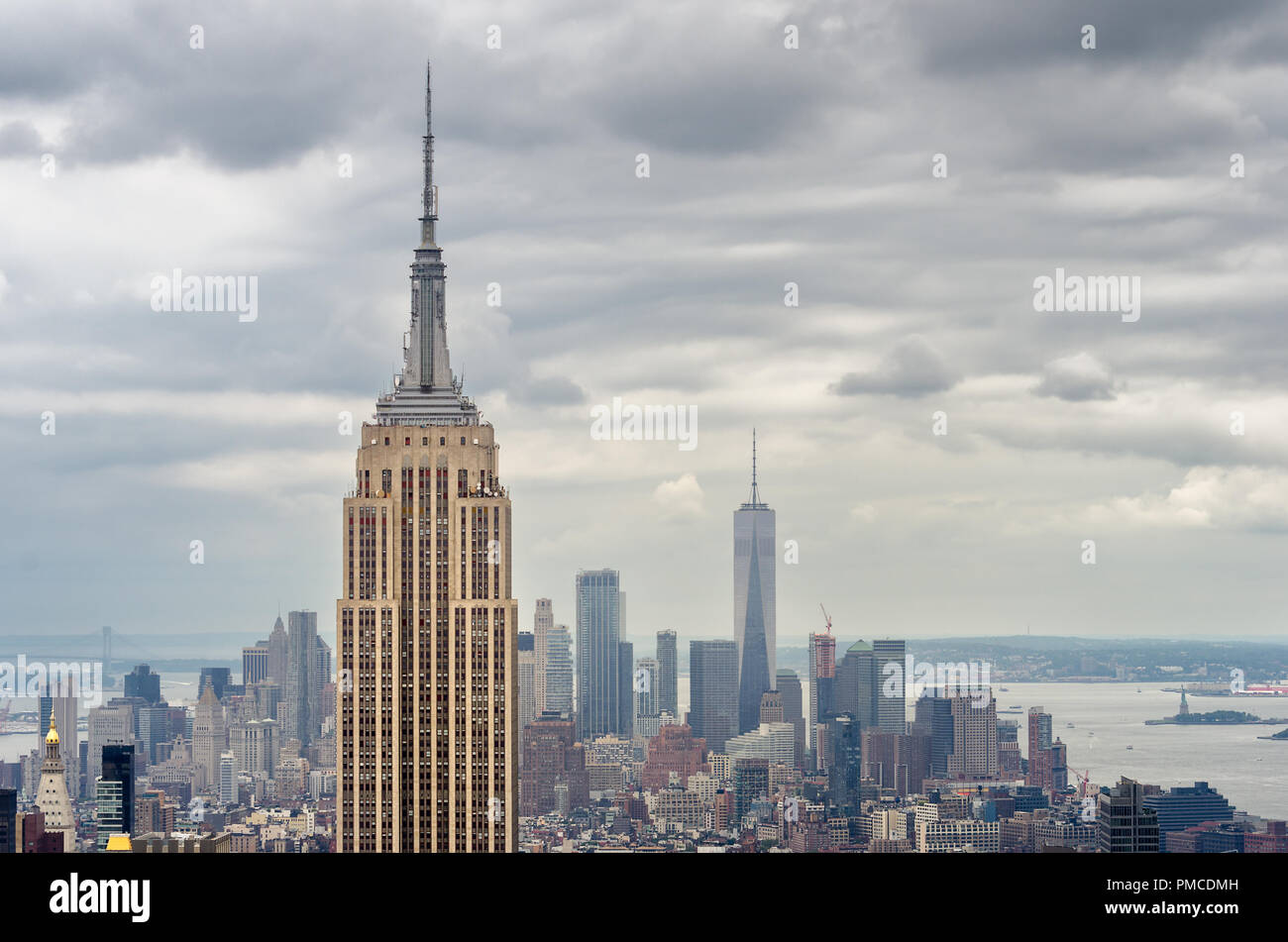 Aerial View of the City of New York and its Skyscrapers Stock Photo - Alamy