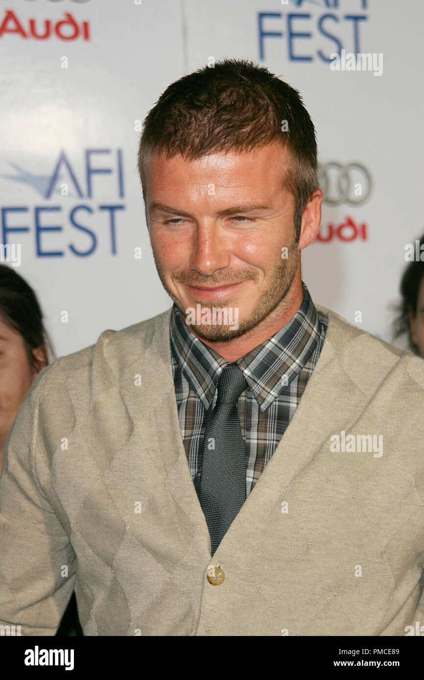'Lions for Lambs' (Premiere) David Beckham  11-1-2007 / ArcLight Hollywood's Cinerama Dome / Los Angeles, CA / United Artists / Photo by Joseph Martinez File Reference # 23229 0003PLX   For Editorial Use Only -  All Rights Reserved Stock Photo
