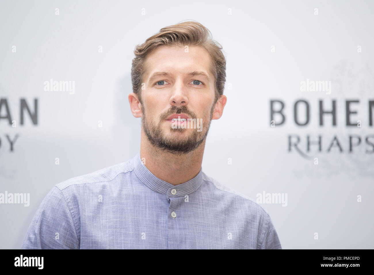 Rami Malek pictured during the photocall of the movie Bohemian Rhapsody ...