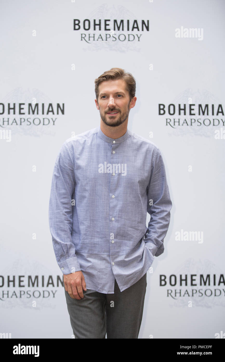 Rami Malek pictured during the photocall of the movie Bohemian Rhapsody ...