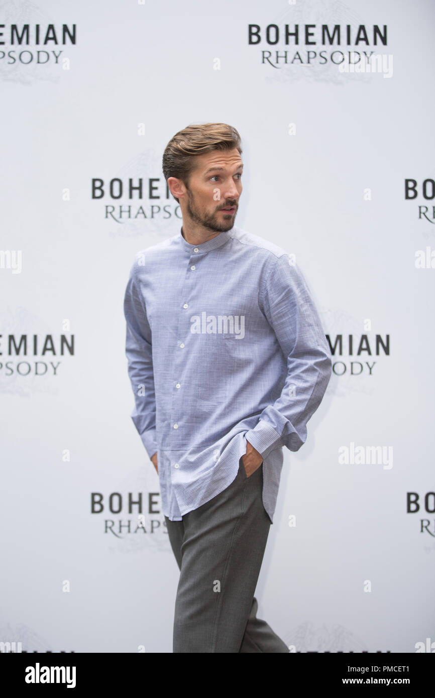 Rami Malek pictured during the photocall of the movie Bohemian Rhapsody ...