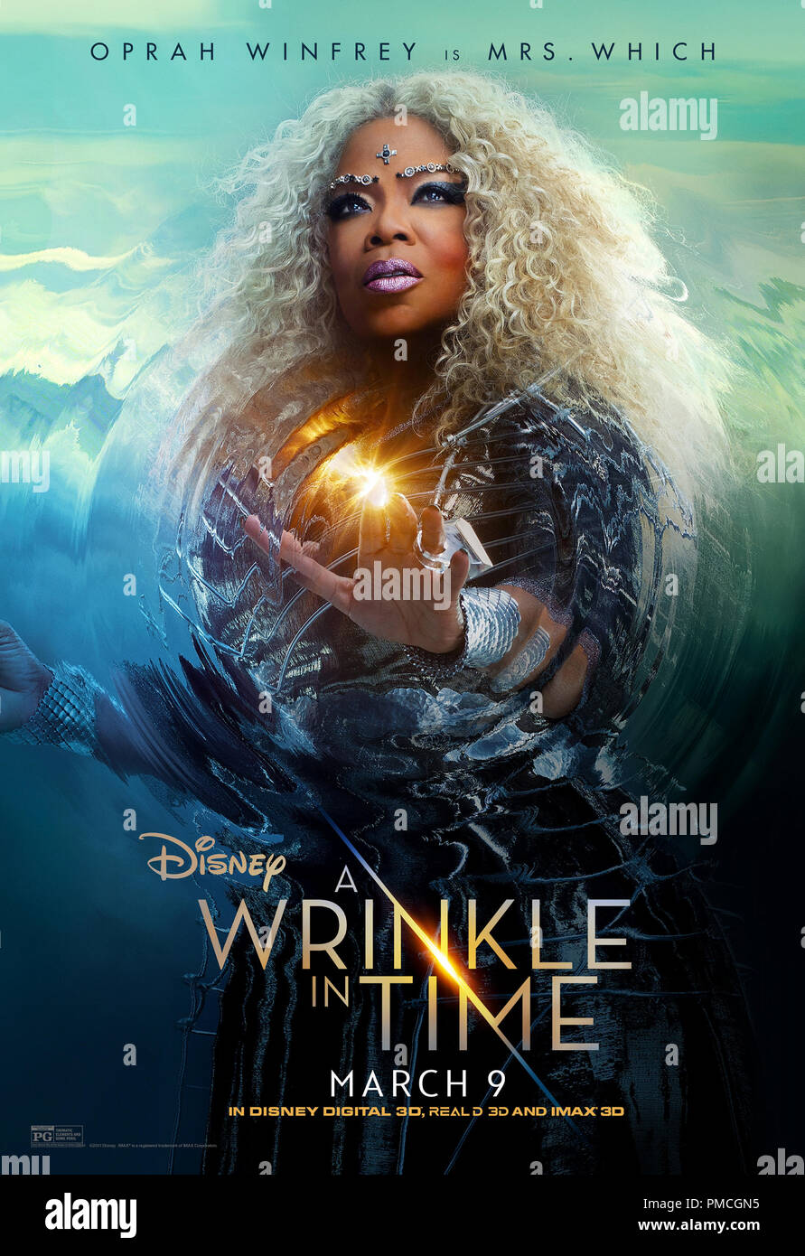 'A Wrinkle in Time' (2018) Disney Enterprises, Inc  Poster  Oprah Winfrey Stock Photo