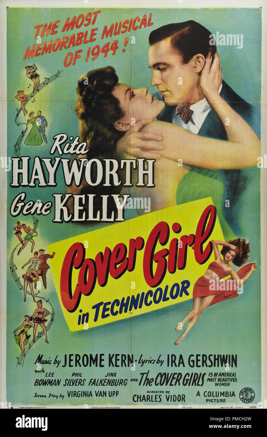 Rita Hayworth, Gene Kelly,  Cover Girl (Columbia, 1944).   File Reference # 33635 308THA Poster Stock Photo