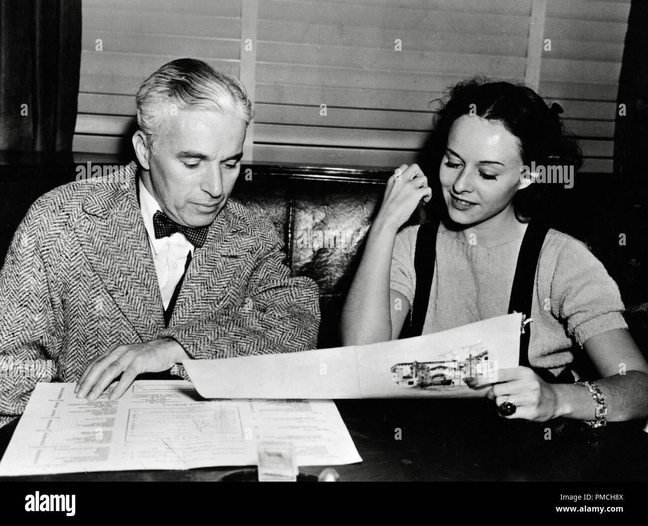 Charles Chaplin, and with former wife Paulette Goddard, circa 1950 ...