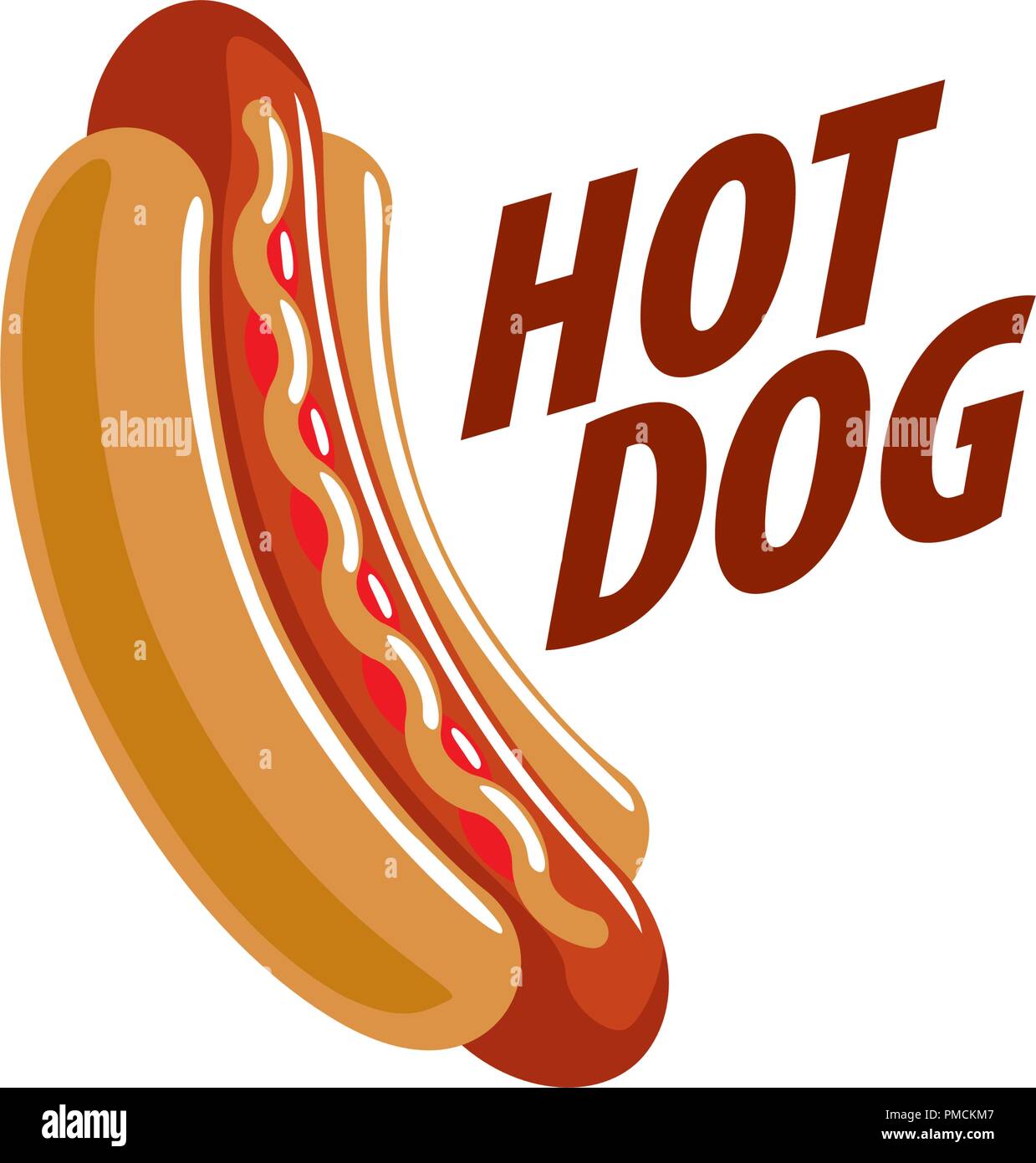vector logo hot dog Stock Vector Image & Art - Alamy