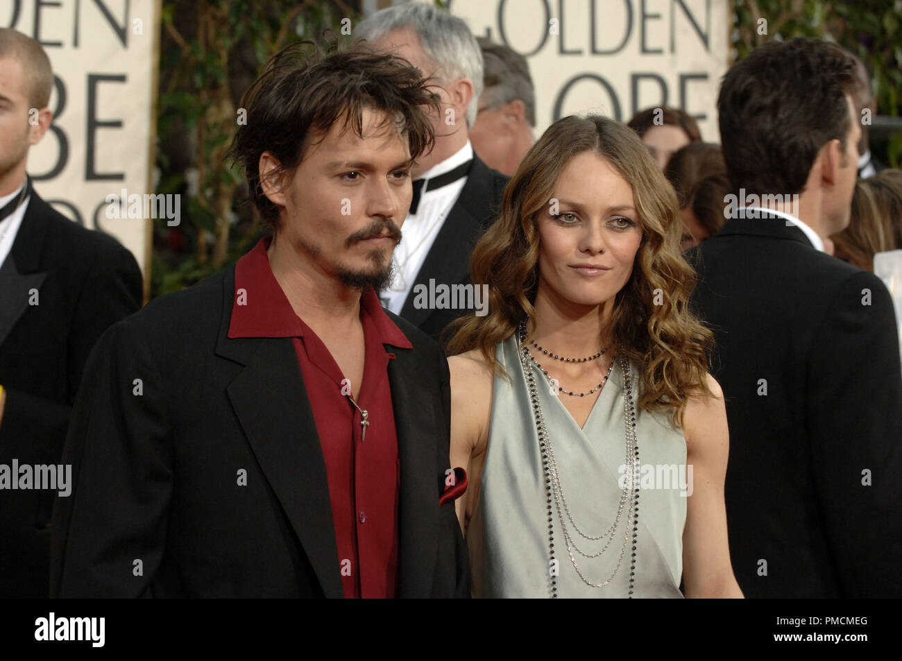 Arrivals at 'The 63rd Annual Golden Globe Awards' Johnny Depp, Vanessa Paradis 01-16-2006  File Reference # 1081 012PLX  For Editorial Use Only - Stock Photo