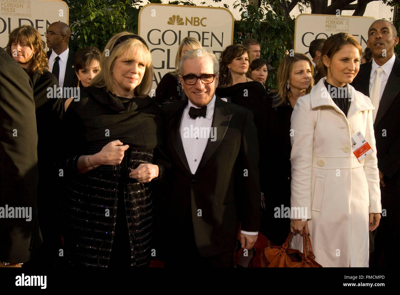 Hollywood Foreign Press Association presents the 2007 'Golden Globe Awards - 64th Annual' (Arrivals) Helen Morris, Martin Scorsese 1-15-07 Stock Photo