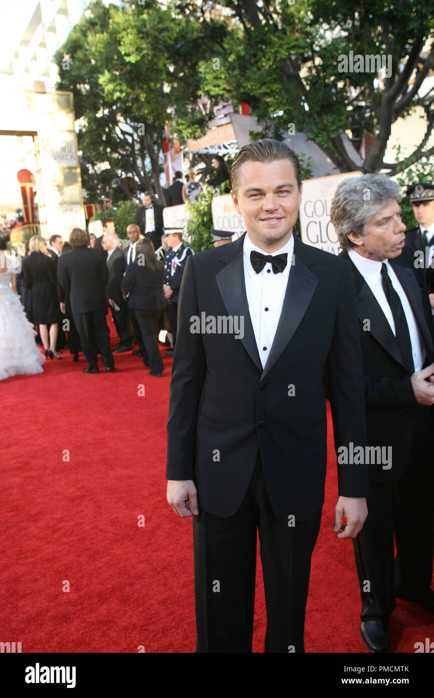 Hollywood Foreign Press Association presents the 2007 'Golden Globe Awards - 64th Annual' (Arrivals) Leonardo DiCaprio 1-15-07 Stock Photo