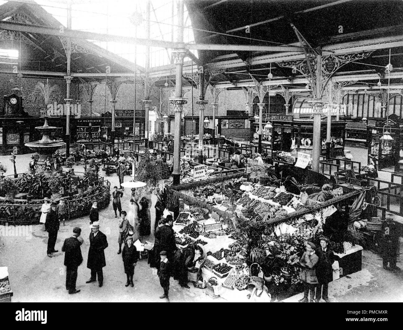 The new Market, St. Helier, Jersey, early 1900s Stock Photo