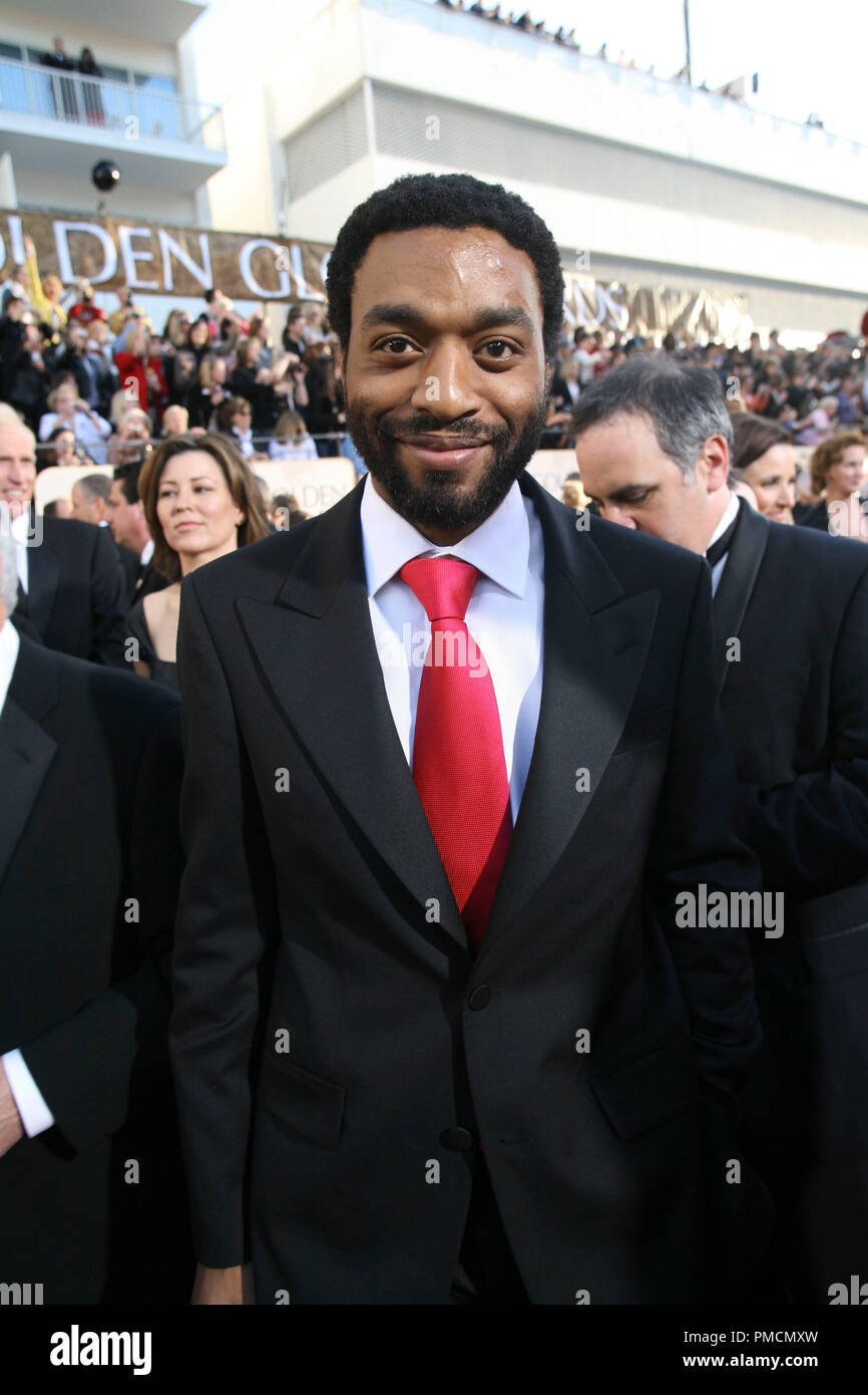 Hollywood Foreign Press Association presents the 2007 'Golden Globe Awards - 64th Annual' (Arrivals) Chiwetel Ejiofor 1-15-07 Stock Photo