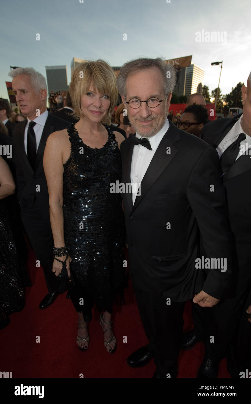 The Hollywood Foreign Press Association Presents 'The Golden Globe Awards - 66th Annual' Kate Capshaw, Steven Spielberg 1-11-2009 Stock Photo