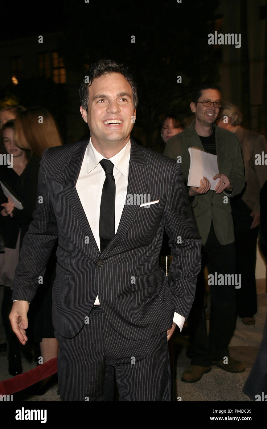 'Zodiac' (Premiere)  Mark Ruffalo  3-1-2007 / Paramount Theatre / Hollywood, CA / Paramount / Photo by Joseph Martinez - All Rights Reserved  File Reference # 22939 0028PLX  For Editorial Use Only - Stock Photo