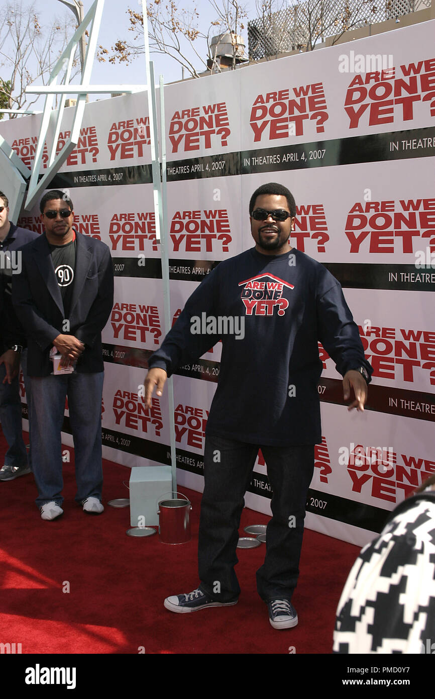 'Are We Done Yet?' (Premiere)  Ice Cube  4-1-2007 / Mann Village Theater / Westwood, CA / Columbia Pictures / Photo by Joseph Martinez / PictureLux  File Reference # 22978 0038-picturelux  For Editorial Use Only - All Rights Reserved Stock Photo