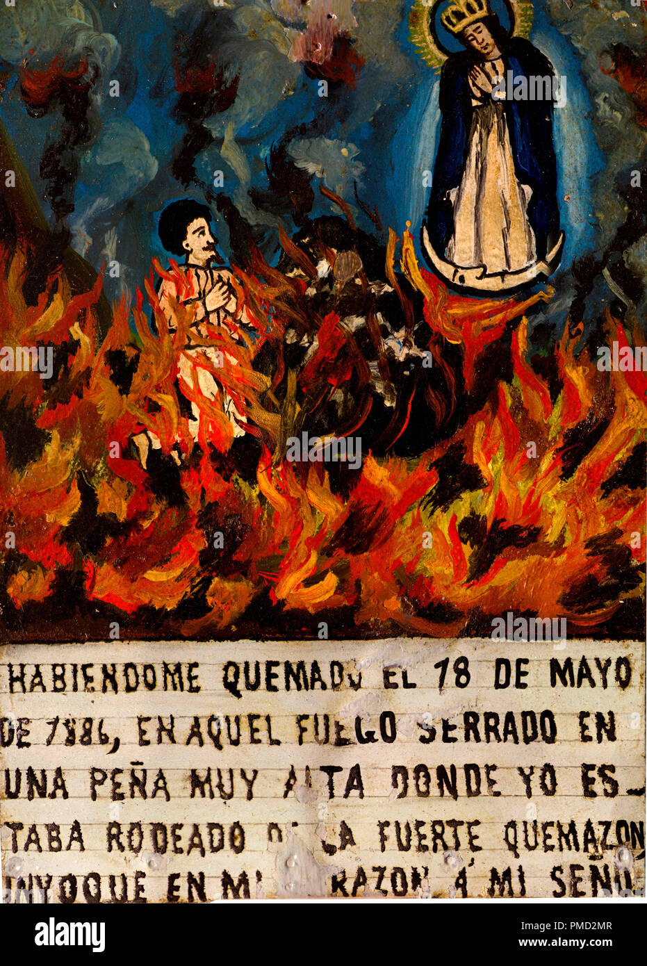 Votive offering dedicated to Our Lady of Solitude. Date/Period 1886