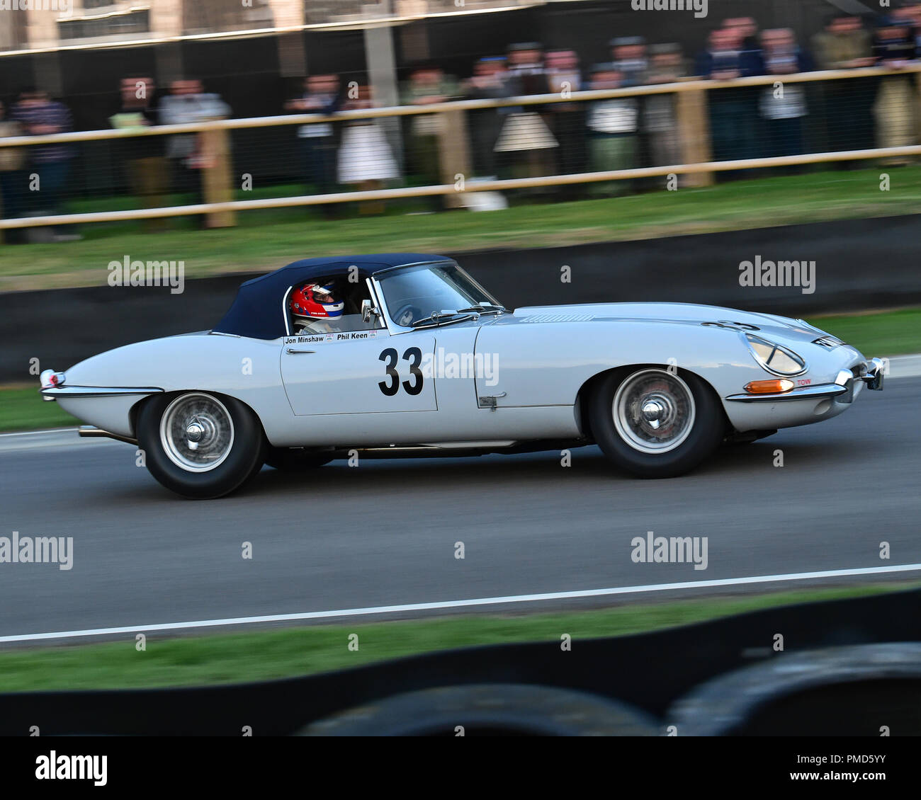 Jon Minshaw, Phil Keen, Jaguar E-Type, Kinrara Trophy, Closed cockpit