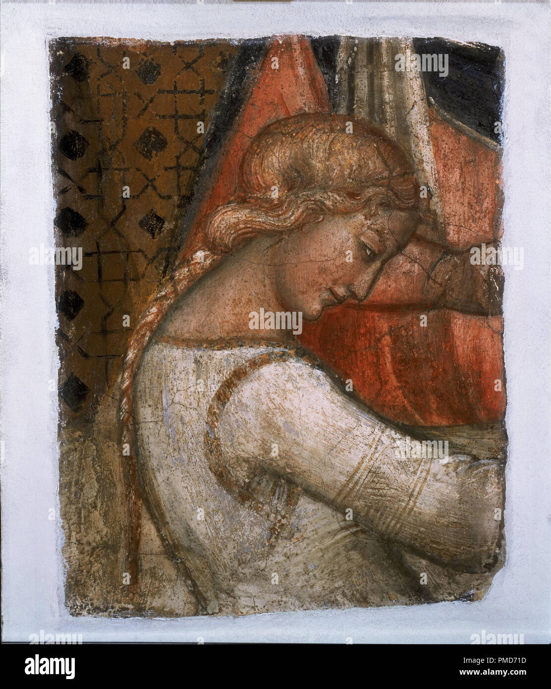 Salome. Date/Period: Ca. 1390. Painting. Fresco. Height: 395 mm (15.55 in); Width: 310 mm (12.20 in). Author: Spinello Aretino [Spinello di Luca Spinelli]. Stock Photo