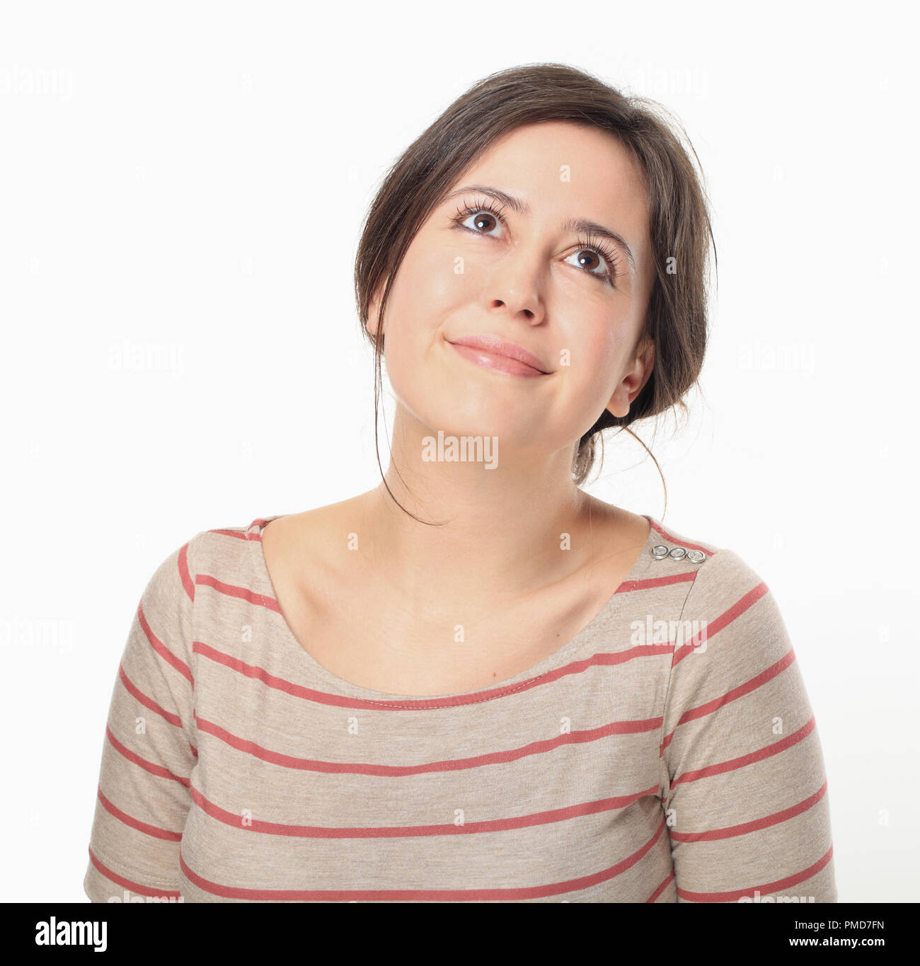 Eyes looking upwards hires stock photography and images Alamy