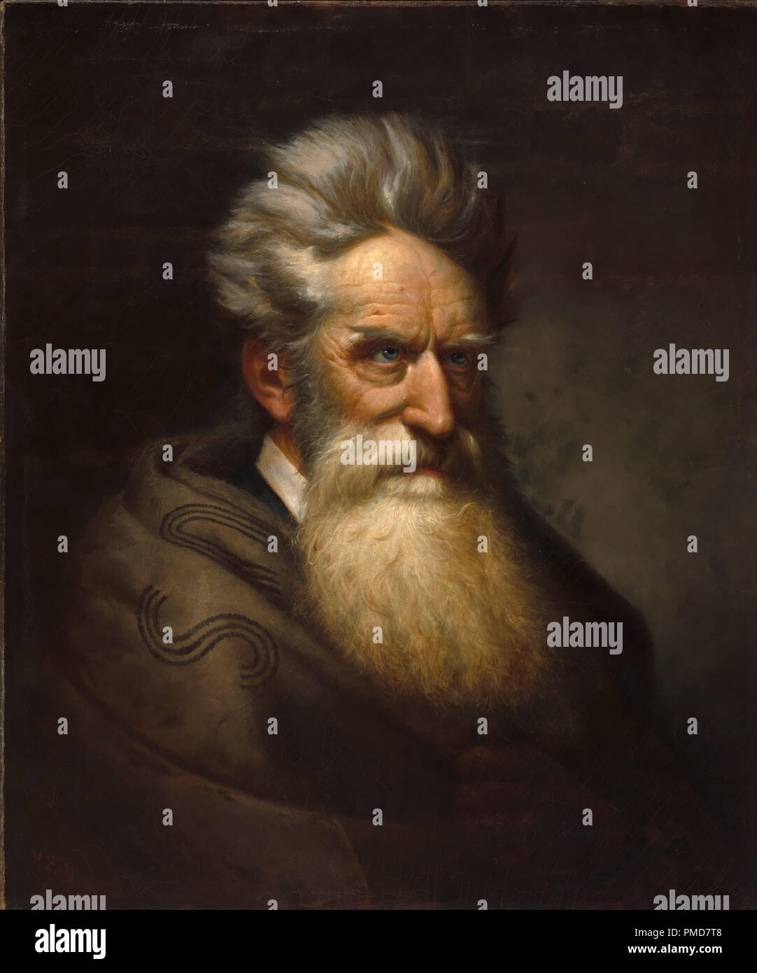 John Brown. Date/Period: 1872. Painting. Oil on canvas. Height: 765 mm (30.11 in); Width: 645 mm (25.39 in). Author: OLE PETER HANSEN BALLING. Stock Photo