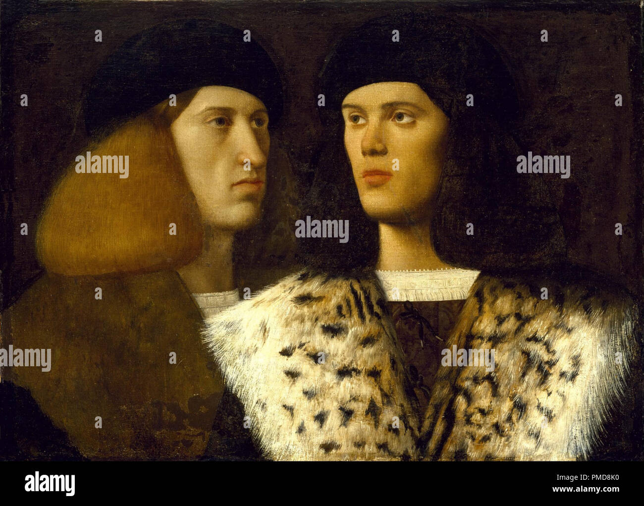 Portrait of two young men renaissance hi-res stock photography and ...