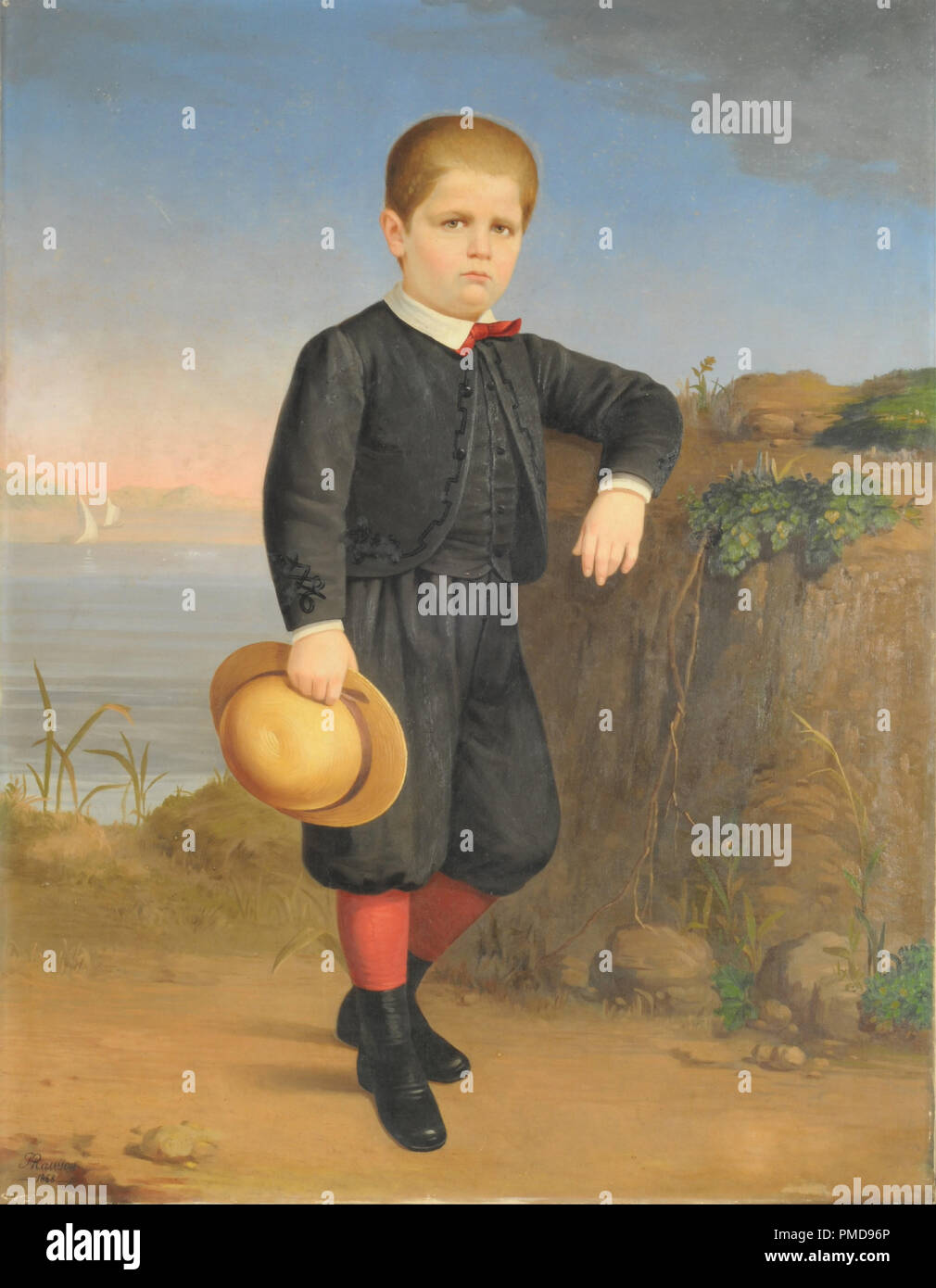 Retrato de Eduardo Lahitte Uribelarrea. Date/Period: 1868. Painting. Oil on canvas. Height: 1,305 mm (51.37 in); Width: 1,010 mm (39.76 in). Author: FRANKLIN RAWSON. Stock Photo