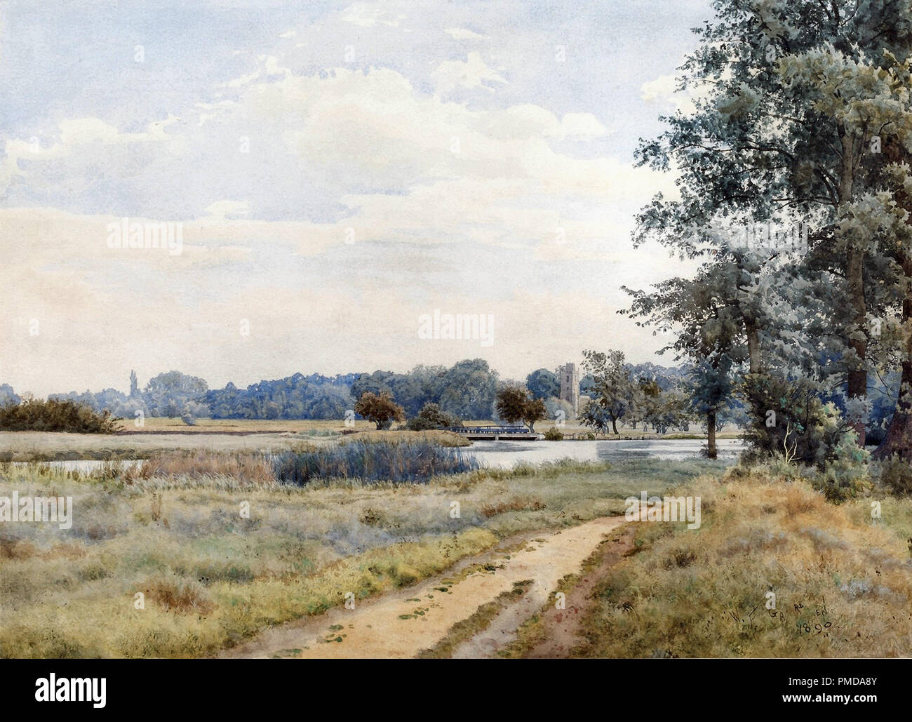 Garden William Fraser the River Ouse at Hemingford Grey