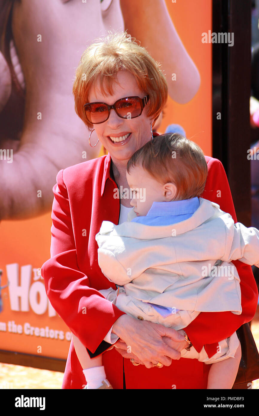 'Horton Hears a Who!' Premiere  Carol Burnett and grandson Dylan 3-8-2008 / Mann's Village Theatre / Westwood, CA / 20th Century Fox / Photo by Joseph Martinez File Reference # 23386 0011PLX   For Editorial Use Only -  All Rights Reserved Stock Photo