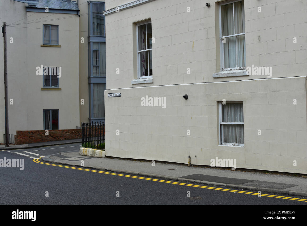 Castle Road, Scarborough, North Yorkshire Moors, England UK Stock Photo