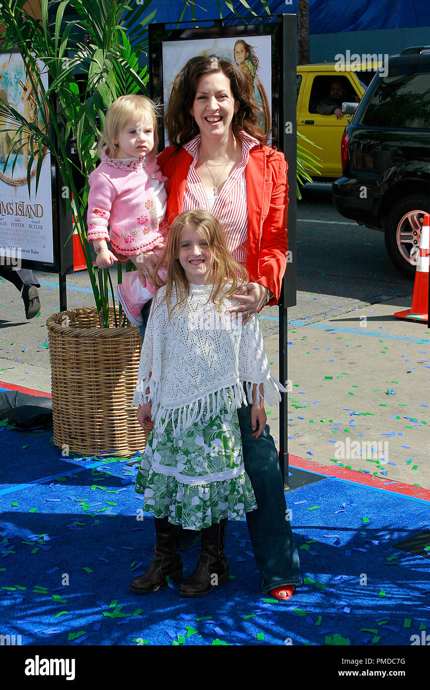 'Nim's Island' Premiere  True Fisher-Duddy, Skylar Fisher-Duddy, Joely Fisher  3-30-2008 / Grauman's Chinese Theatre / Hollywood, CA / Twentieth Century Fox / © Joseph Martinez / Picturelux - All Rights Reserved  File Reference # 23430 0061PLX   For Editorial Use Only -  All Rights Reserved Stock Photo