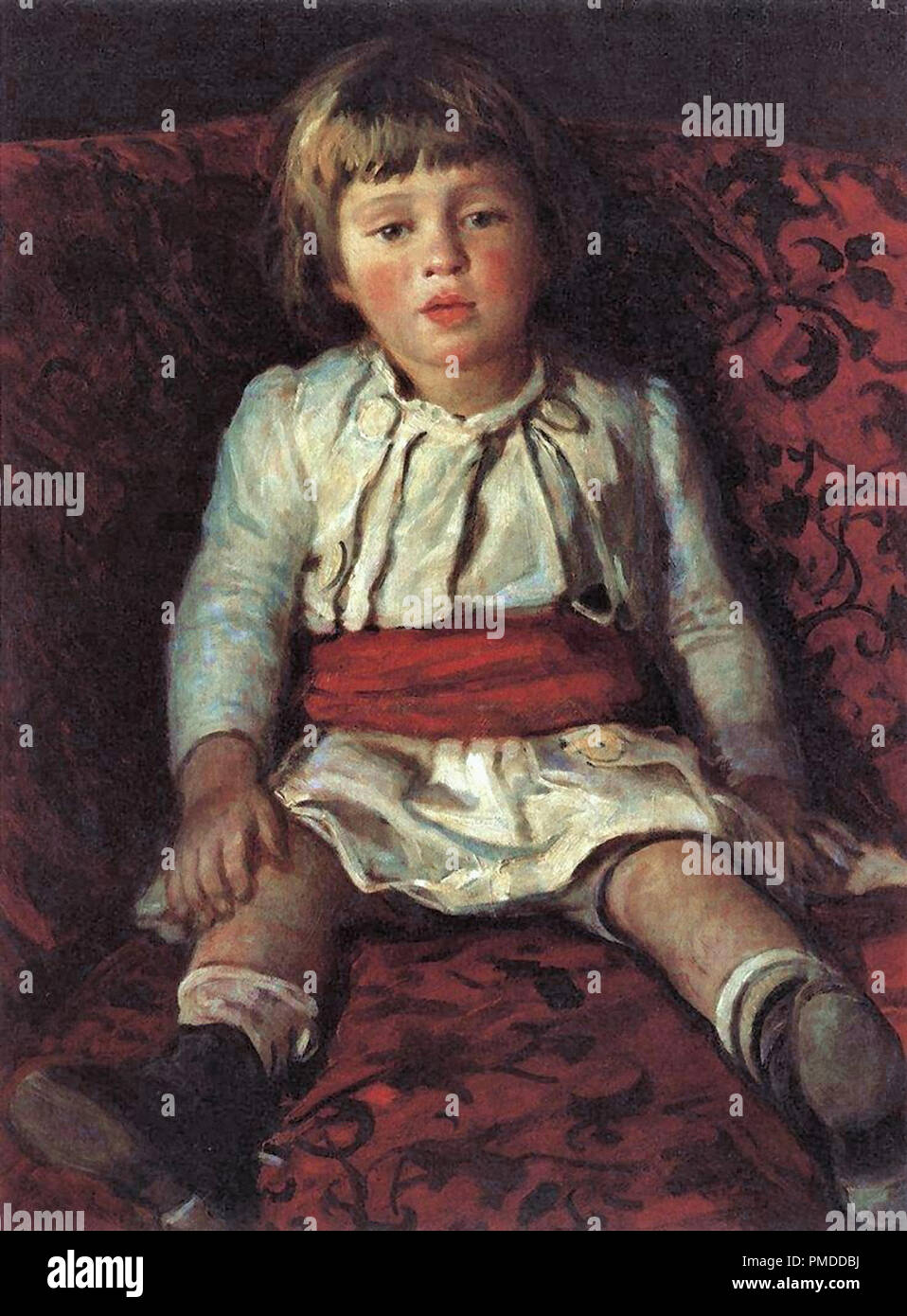 Ghe Nikolay - Portrait of Nikolai Ghe the Artist's Grandson Stock Photo ...