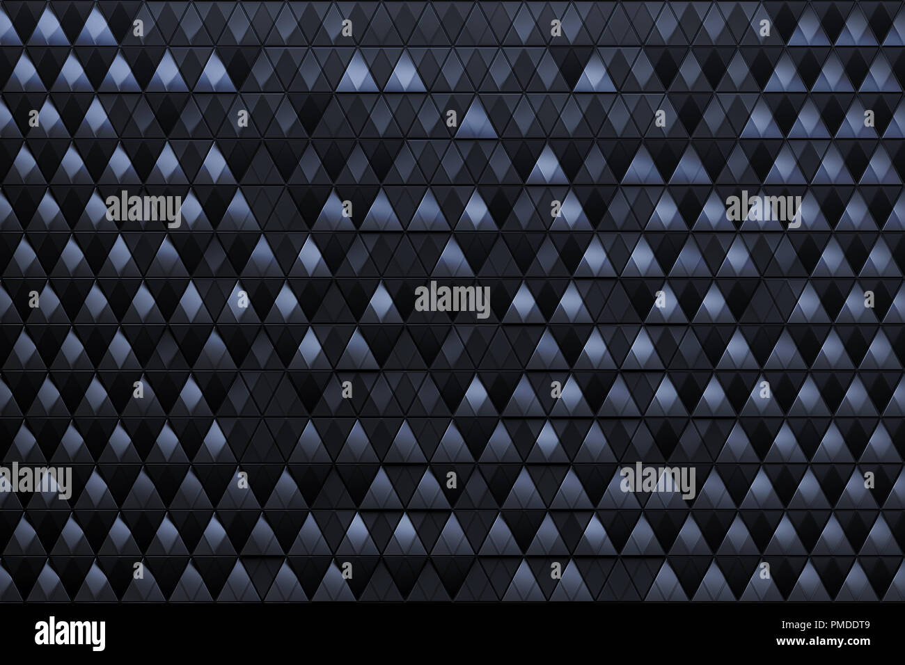 Abstract dark background of polygonal triagles shape Stock Photo