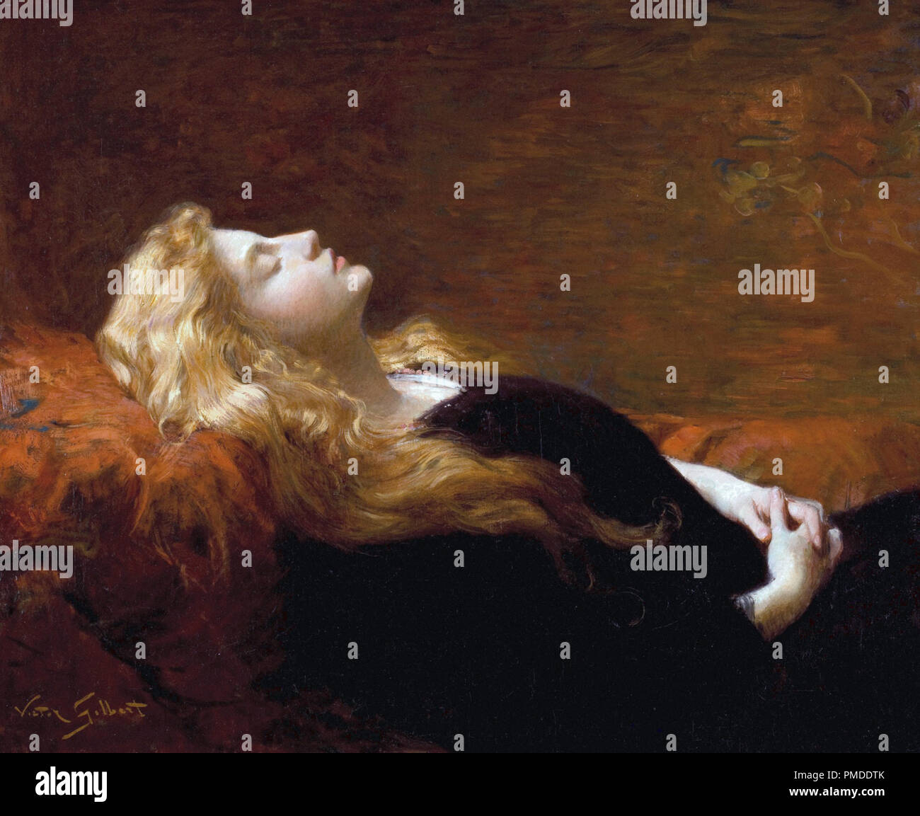 Gilbert  Victor Gabriel - Sleeping Beauty Stock Photo