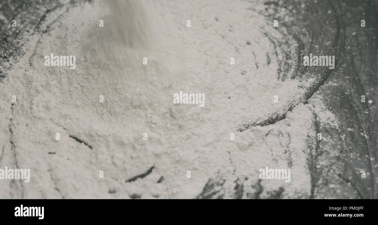 adding hardener to micro concrete plaster Stock Photo Alamy