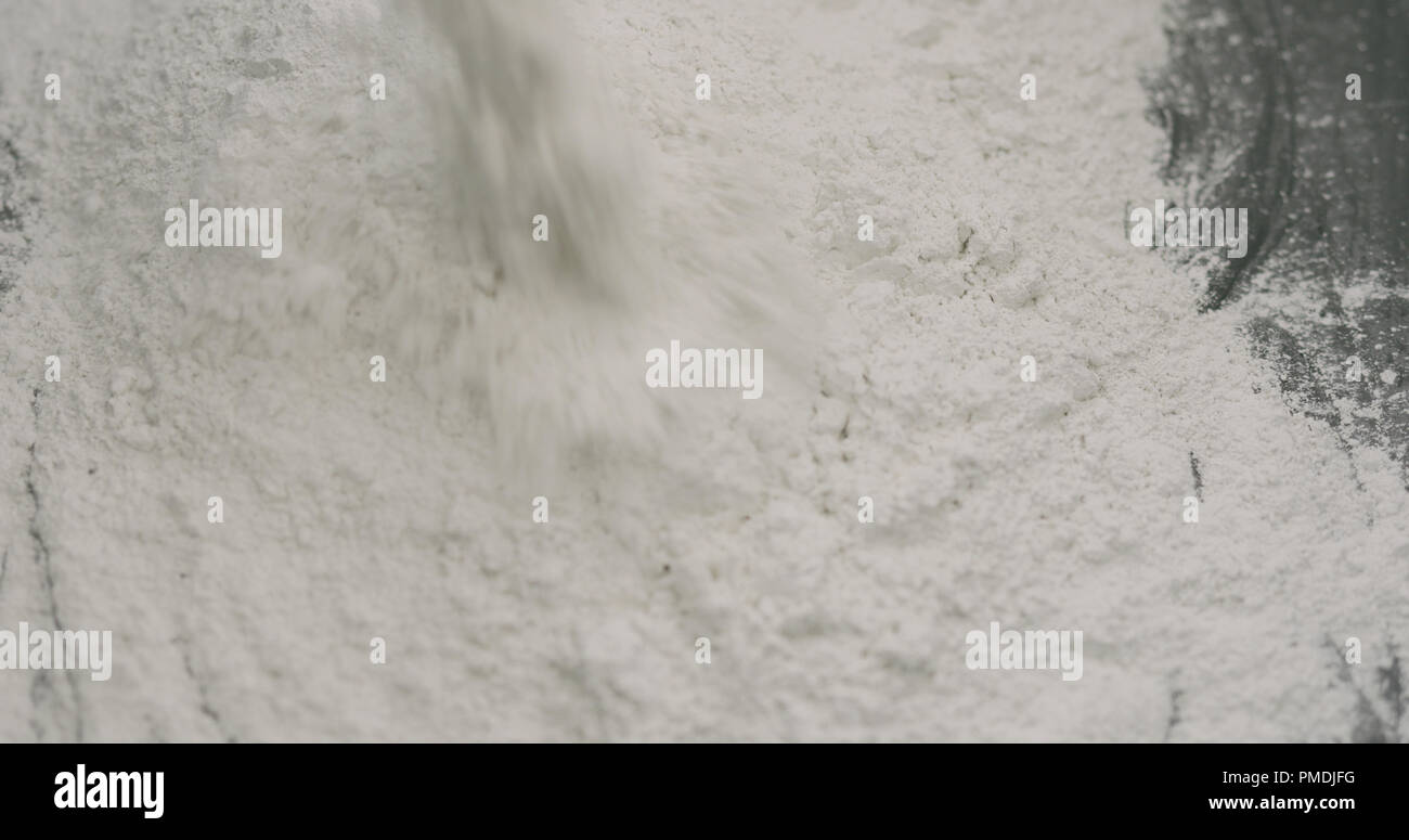 adding hardener to micro concrete plaster Stock Photo Alamy