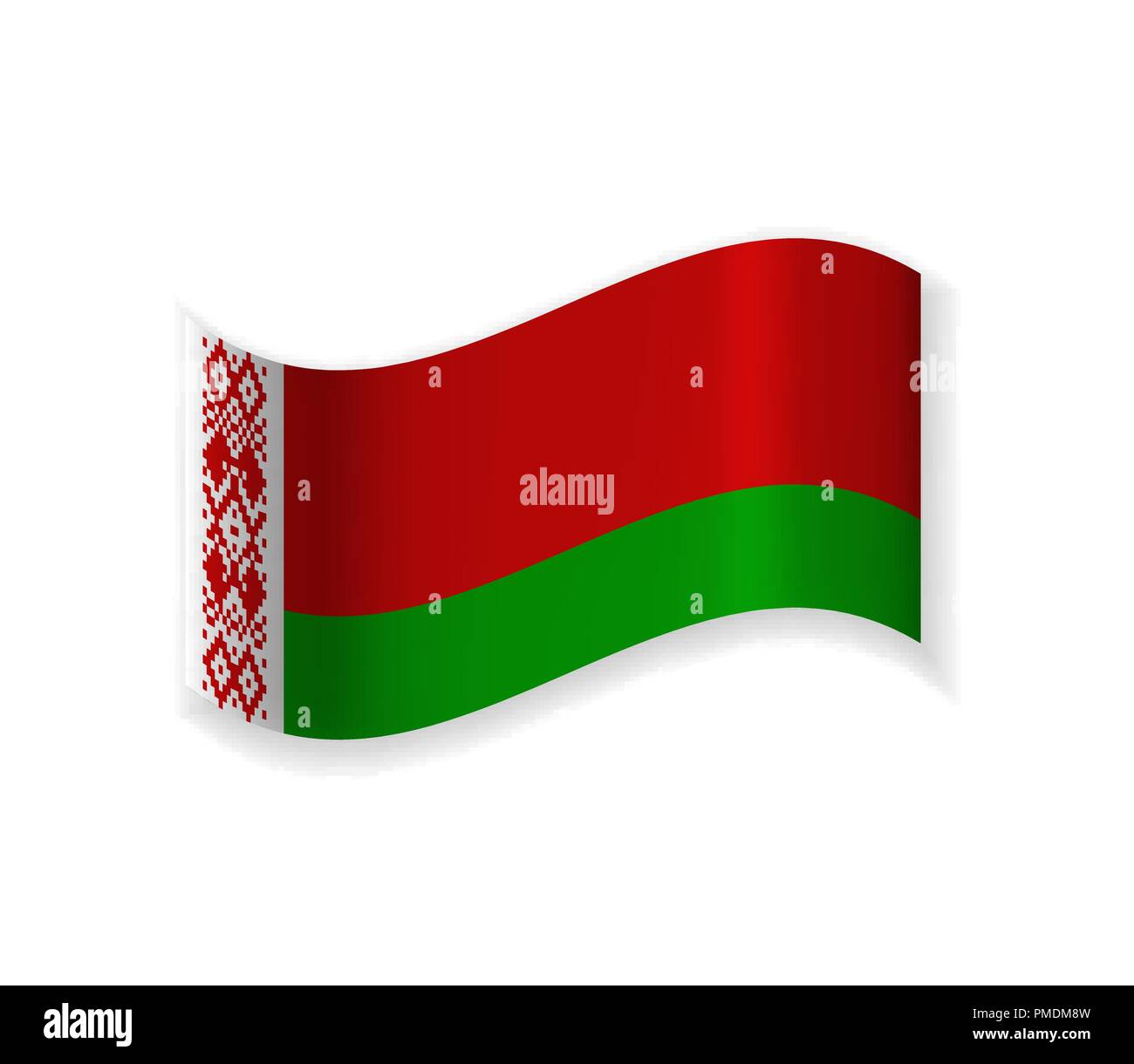 Flag Of The Republic Of Belarus. Country In Eastern Europe. Vector illustration. Stock Vector