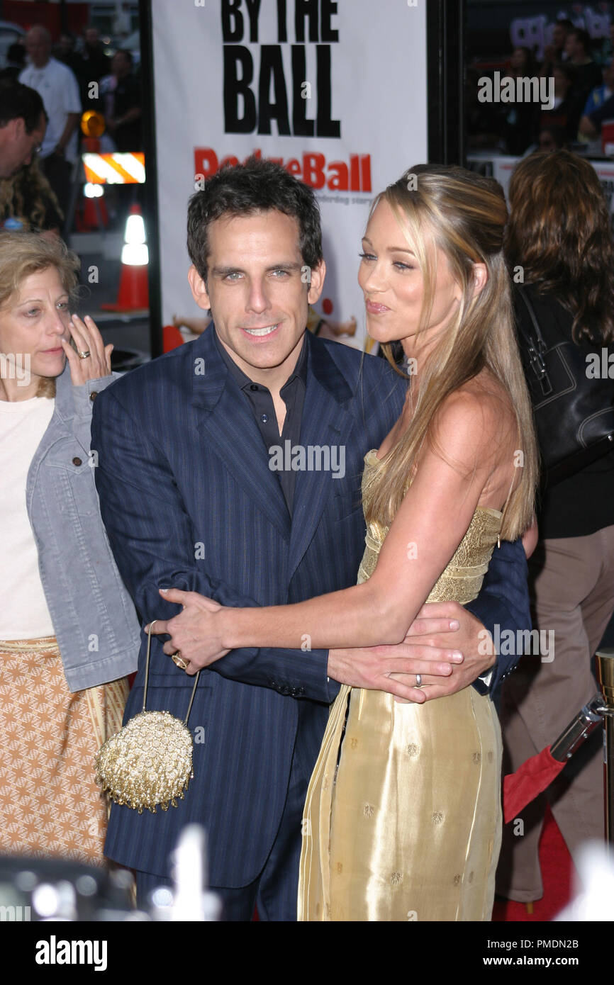 Dodgeball A True Underdog Story Premiere 6 14 2004 Ben Stiller And Wife Christine Taylor Photo By Joseph Martinez Picturelux File Reference 21861 0135plx For Editorial Use Only All Rights Reserved Stock Photo Alamy